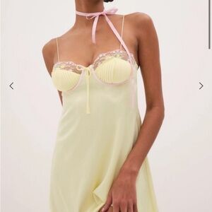 For Love And Lemons Buttercup Slip Dress